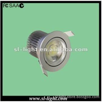 SAA 15w dimmable cob led downlight